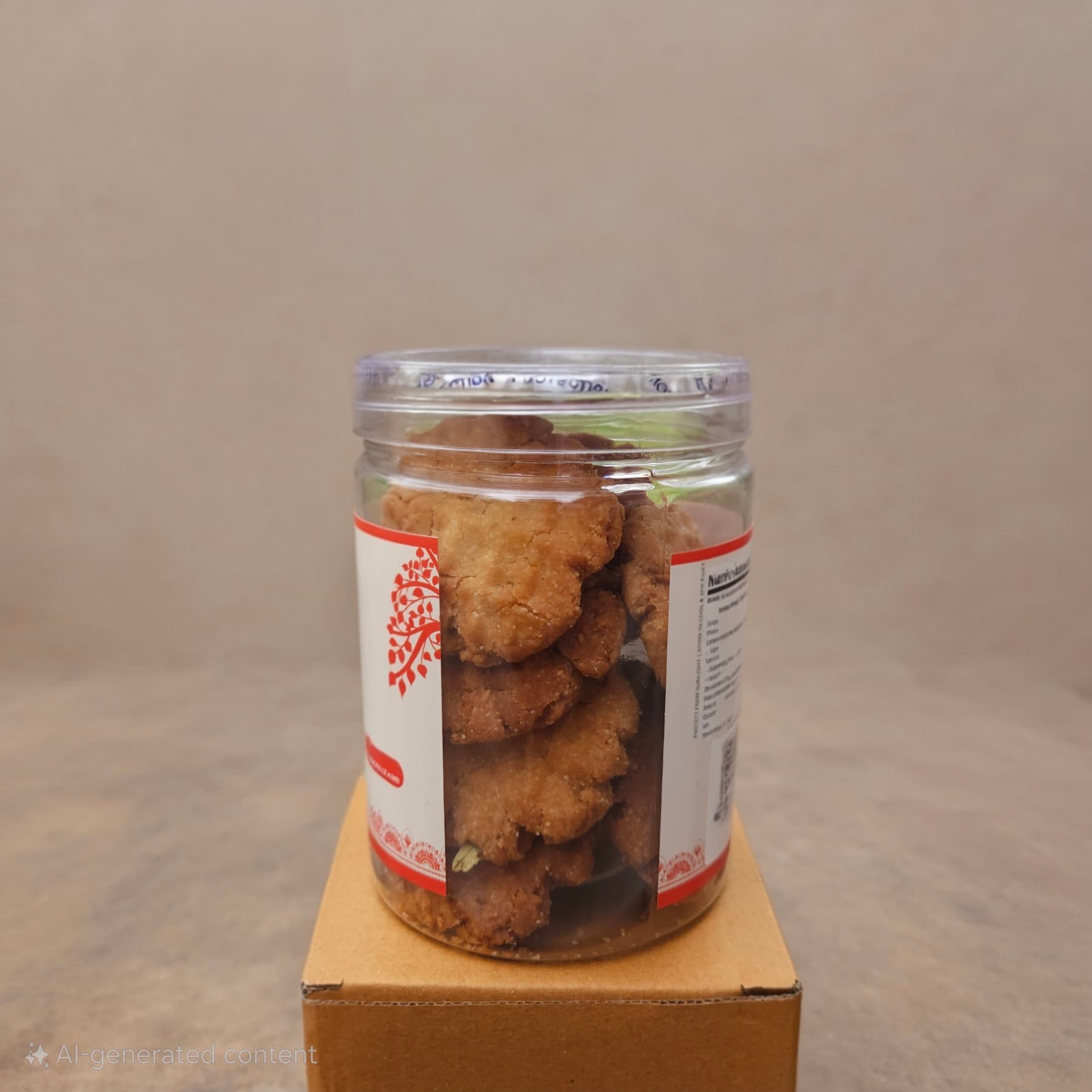 The side of a genuine PARV FOODS Thekua package